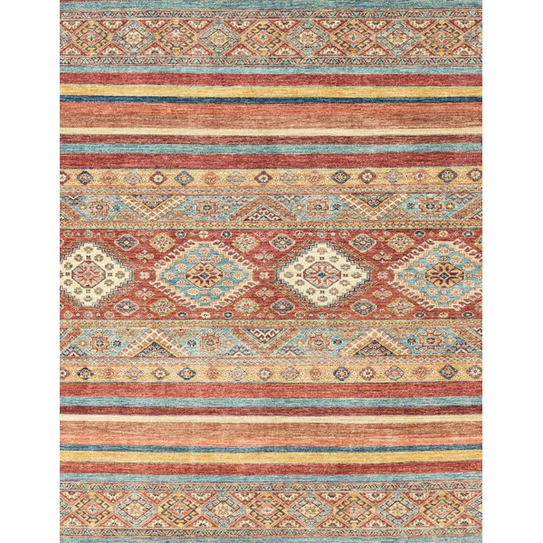 Foundry Select Anikyn Machine Woven Brown/Blue Rug Wayfair